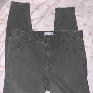 Size 8 Loft Olive Jeggings